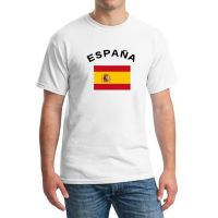 T-shirt  เสื้อยืดแขนสั้นลําลอง คอกลม พิมพ์ลายธงชาติสเปน แฟชั่นฤดูร้อน สําหรับผู้ชายS-5XL