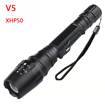 Litwod Z25 5000lm Original CREE XHP70.2 32w Powerful Tactical LED flashlight torch zoom lens 2pcs 18650 battery