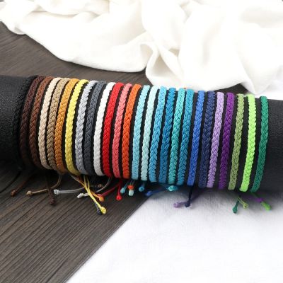 New 26 Styles Wax Line Handmade Braided Bracelet Adjustable Couple Bracelet Jewelry Gift for Friend Women Men Bangles Wholesale