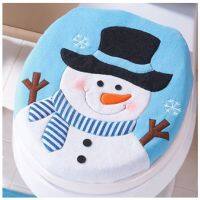 Christmas Decoration Snowman Lid Single Toilet Seat Cover Christmas Snow Decorations For Home Navidad Bathroom Accessories