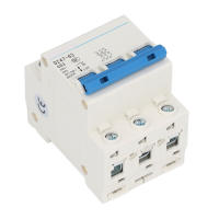 3P Circuit Breaker, DIN Rail Mount Circuit Breaker 6000A Breaking ความจุ63A สำหรับที่อยู่อาศัยอาคาร