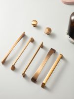 Modern Arch Pull High-end Yellow Bronze Drawer Knobs Kitchen Cupboard Door Handles Cabinet Handles for Furniture Hardware Door Hardware