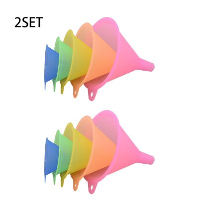 【CW】 Transferring Lab Flask Colors Dispensing Cone Funnel Set Tools 5 Sizes