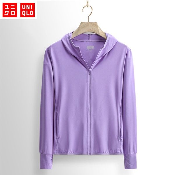 upf50-uniqlo-เสื้อแจ็คเก็ตกันแดดเสื้อแจ็คเก็ตแบบนุ่มสบายสำหรับผู้หญิง-เสื้อแจ็คเก็ตกันแดดที่ระบายอากาศได้ดีและแห้งเร็ว-เสื้อแจ็คเก็ตกันแสงยูวี