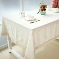 White Decorative Table Cloth Cotton Linen Lace Tablecloth Dining Table Cover For Kitchen Home Decor U1132