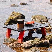 hyfvbu✷♚  Tourist Table Folding Aluminum Alloy Load-bearing for Outdoor Barbecue