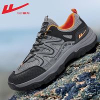 【Ready】? Pu back outdoor hikg shoes mens autumn labor surance sports shoes mens -slip and -r professnal hikg shoes