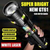 80W LED GT61 High Power Led Flashlights Super Bright Spotlight Tactical flashlight Zoomable Outdoor Emergency Camping Torch Rechargeable  Flashlights