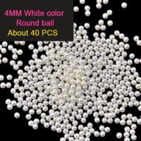 2MM/3MM/4MM/5MM/6MM ABS ไข่มุกเทียมลูกปัดหลังแบนครึ่งวงกลมเล็บสีเบจการตกแต่ง DIY Peralatan Rias เครื่องประดับ DIY และอื่นๆ