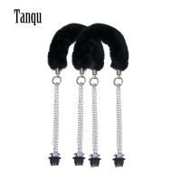 【CW】 New 1 Obag Faux Fur plush strap handles Chain O Shoulder Handbags