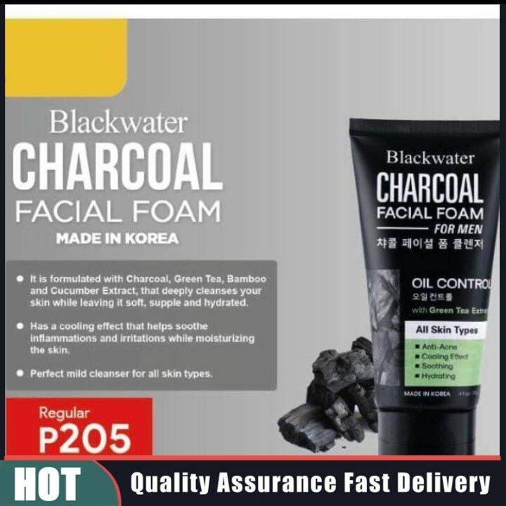 Blackwater Korea Charcoal Facial Wash for Men Lazada PH