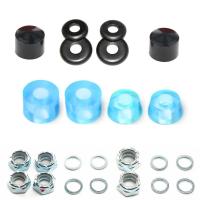 【CW】New Skateboard PU Rubber Colorful Shock Absorber Set Top/Bottom Bush Washers 90a Hard Longboard Pivot Tube Accessories Cups