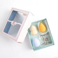 ▶️ ชุดพัฟฟองน้ำแต่งหน้า 3 ชิ้น+ชั้นวางฟองน้ำรูปทรงไข่ Pretty Comy Beauty Egg  3 Pcs.With Egg Holder Set [มีบริการเก็บเงินปลายทาง]