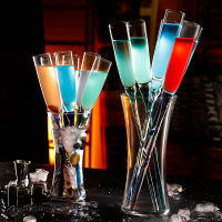 Colored Glass Beach Wine Glasses Creative Imitation Flower Arrangement Champagne tail Cup Home Restaurant Bar Goblet Set