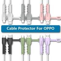 2023 USB A To Type C ที่จัดระเบียบสายซิลิโคนคลุมทั้งหมดผูกสำหรับ OPPO Reno 8 9 10 A16 A55 A17 A17K ยูเอสบี C Winders ผู้ถือผิวป้องกันการแตกหัก