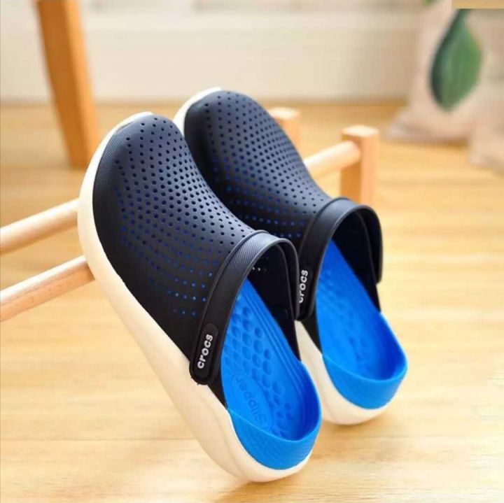 Crocs SIZE 40 41 Unisex Beach Sandals For Women Men Navy Blue LiteRide Clog For all seasons slipper C01 | Lazada PH