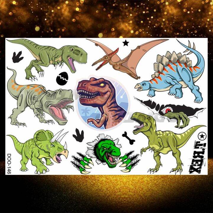 yf-small-dino-temporary-tattoos-sticker-for-children-kids-cartoon-transfer-tattoo-fake-colorful-tiny-dinosaur-tatoos-party-favor-3d