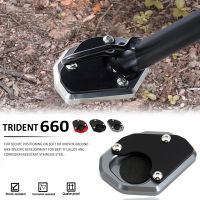 2021 For Trident 660 Motorcycle Accessories Kickstand Enlargement Side Stand extension Plate Pad