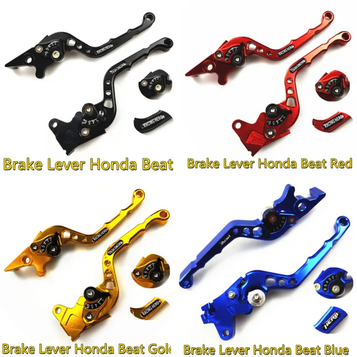 Brake Lever Honda Beat Adjustiable Brake Lever For Color Black Red Gold