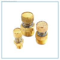 ┋ Spring throttle muffler 1/8 1/4 3/8 1/2 copper pneumatic Throttle valve adjustable silencer connector fittings