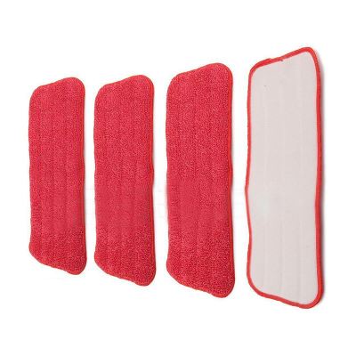 Replacement fiber Pads Spray Water Spraying Flat Dust Mop Floor Cleaner 2 sheets