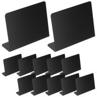 【YD】 12Pcs Chalkboard Signs Small Blackboard Sign Chalkboards Labels Message Chalk Table Display Price Tabletop