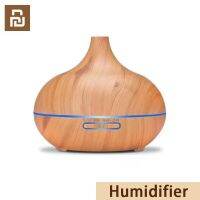 Xiaomi Youpin Humidifier ที่มีคุณภาพสูง500มิลลิลิตรความชื้นการควบคุมระยะไกลลายไม้กระจายกลิ่นหอม7สีของแสงอัลตราโซนิกอากาศความชื้น