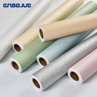 【cw】 0.4x3M Silk Wallpaper adhesive Kid Room Film Bedroom Color Background Wall Stickers ！