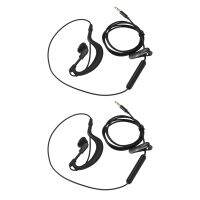 2X 3.5mm Single In-Ear Only Mono Earphone Earbud Headphone w/ Mic for Phone for Samsung