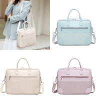 Fashion Solid Women Laptop Briefcase Computer Bag Business Document Organizer Tote Ladies Handbag Messenger Purse Strap