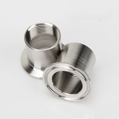 1/2 quot; - 2 quot; (DN15-DN50) Adapters for heater Sanitary Stainless Steel SS304 Female Threaded Ferrule Pipe Fittings Tri-Clamp