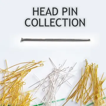 100Pcs Eye Pins Jewelry Making Pin Heads Eye Jewelry Head Pins for DIY  Jewelry Making