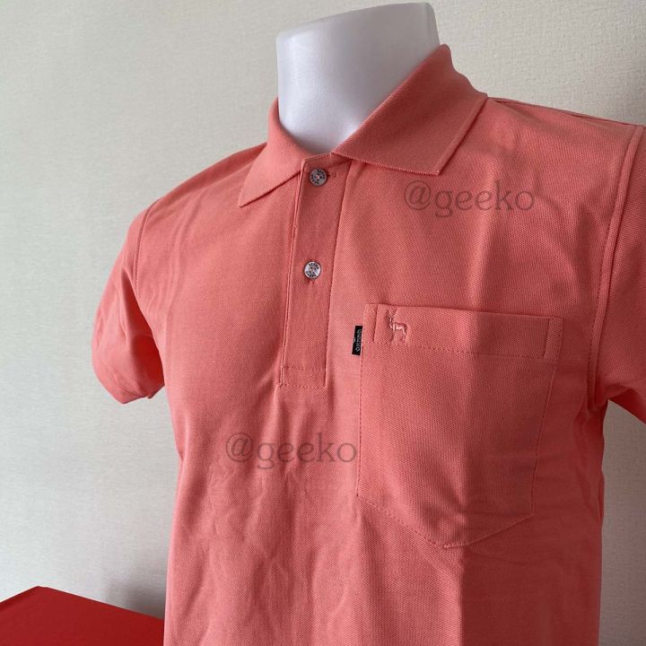 shirt-polo-เสื้อเชิ้ตผู้ชาย-สีโอรสกลาง-แบบสวย-ใส่สบายไม่ร้อน-สุดยอดสินค้าขายดี-อันดับ-1-เป็นแบรนด์คนไทย-ผลิตโดยคนไทย