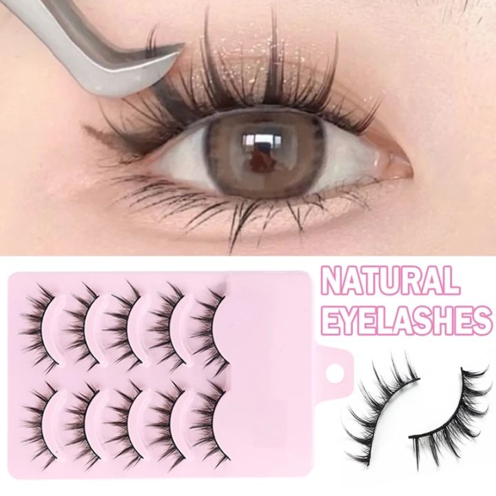 5คู่-lash-extension-3d-bunch-ญี่ปุ่น-fairy-ขนตาปลอม-little-devil-cosplay