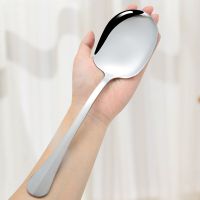 Kitchen Dinner Dish Public Spoon Soup Restaurant Large Stainless Steel Distributing Spoon Buffet Serving Spoon Cooking Utensils