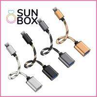 SUN BOX 4 สี ใช้งานง่าย USB-C 3.1 Male To USB 3.0 Type A สะดวก ตัวเชื่อมต่อข้อมูล สายเคเบิลสาน อุปกรณ์เสริมสำหรับโทรศัพท์มือถือ Type C ถึง USB Adapter OTG Converter