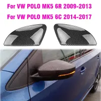 Cubierta De Espejo Retrovisor Para Coche, Cubierta De Espejo Lateral De Aspetra De Carbono, Para VW POLO MK5 6R ที่6C 2014-2017ฝา/