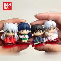 Inuyasha ฟิกเกอร์ Higurashi Kagome Miroku Sesshoumaru Q อนิเมะทำมือของเล่นน่ารักเครื่องประดับตุ๊กตานางแบบพีวีซีของขวัญ