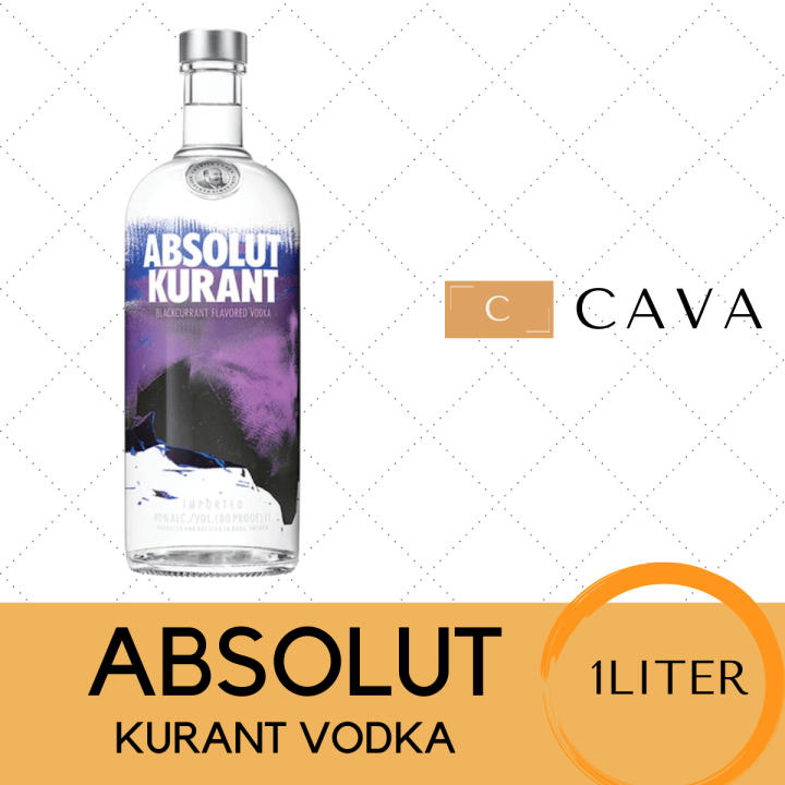 Absolut Kurant Black Currant Flavored Vodka 1 liter | Lazada PH