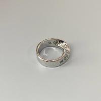 【2023】Creative Twisted Number Rings for Men and Women Silver Color Ring Jewelry Wholesale