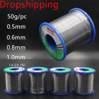 0.50.6 0.81.01.2mm Solder Wire Rosin Containing Core No Clear Tin with Soldering Welding Flux 1.5-2.0 Iron Wire Reel 50g