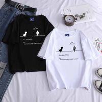 ✙▤◎ Summer Women Clothing T-shirts New Harajuku Kpop Female Vintage Tshirt Dinosaur Short Sleeve Tops Tees Fashion Casual T Shirt