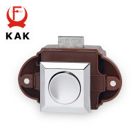 5PCS KAK Camper Car Push Lock 26mm RV Caravan Boat Motor Home Cabinet Drawer Lock Keyless Push Button Latch Furniture Hardware