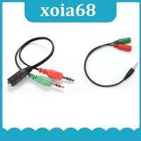 xoia68 Shop 3.5Mm Audio Male Jack To 3.5 2 Female To Male Plug Cable Headset Adapter Y Splitter