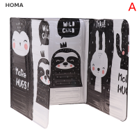 HOMA แผ่นกั้นแบบพับได้ทำจากอลูมิเนียมหน้าจอป้องกันการสาดน้ำมันกระทะห้องครัว