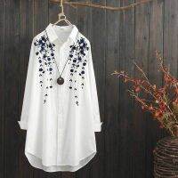 ✚ Embroidery Ladies White Shirts Women White Shirt Embroidery - 2023 Spring Autumn - Aliexpress