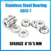 ❡✆ SF696ZZ Bearing 6x15x5 mm 5Pcs ABEC-7 440C Roller Flange Stainless Steel SF696Z SF696 Z ZZ RF-1560ZZ Ball Bearings