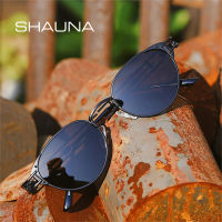 SHAUNA R โลหะรูปไข่แว่นตากันแดด Polarized ผู้หญิงแฟชั่นแว่นตาผู้ชาย Steampunk Sun แว่นตา Shades UV400