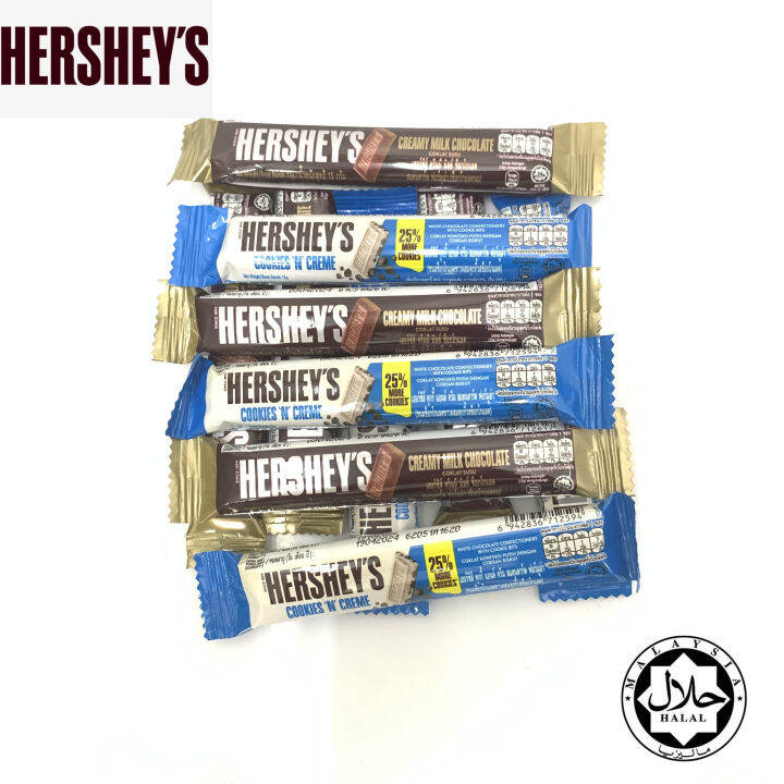 Hershey Creamy Milk Chocolate 15g Cookie N Creme Chocolate 15g Halal 好时