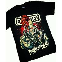 17R305 THE EXPLOITED PUNKS NOT DEAD NEW TYPE SYSTEM เสื้อยืดผ้าฝ้ายคุณภาพสูง